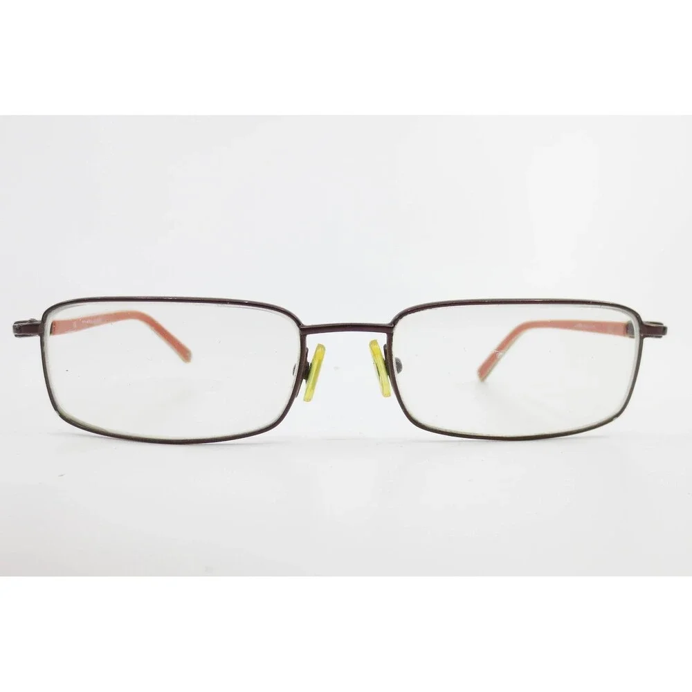 Tommy Hilfiger Brown Orange Rectangular Eyeglasses Frames 53-17-135 BRN TH 46